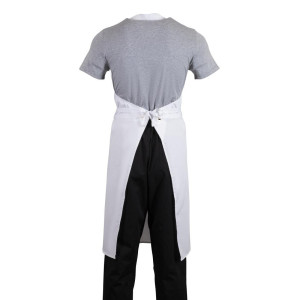 White Bib Apron - Size XL 915 x 1066 mm - Whites Chefs Clothing - Fourniresto