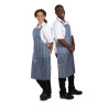 Delantal Babero Impermeable a Rayas Azul y Blanco 1016 x 711 mm - Ropa de Chef Whites - Fourniresto