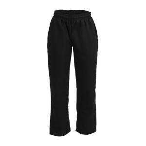 Pantalón de cocina unisex negro Vegas - Talla L - Whites Chefs Clothing