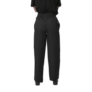 Pantalón de cocina unisex negro Vegas - Talla L - Whites Chefs Clothing