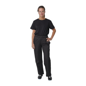 Unisex Black Vegas Kitchen Trousers - Size L - Whites Chefs Clothing