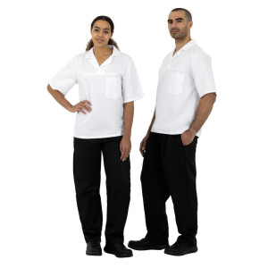 Pantalón de cocina unisex negro Vegas - Talla L - Whites Chefs Clothing