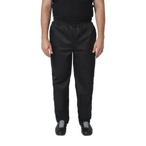 Pantalón de cocina unisex negro Vegas - Talla S - Whites Chefs Clothing - Fourniresto