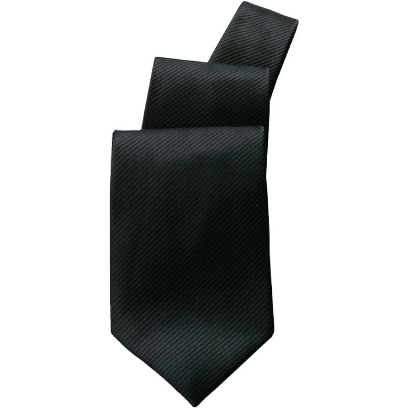 Black Poly Cotton Tie - Chef Works - Fourniresto