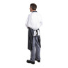 Delantal Babero Extra Largo Sin Bolsillo a Rayas Azul Marino y Blanco - Whites Chefs Clothing - Fourniresto