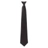 Black Polycotton Clip-On Tie - FourniResto - Fourniresto