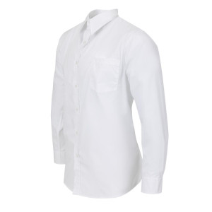 Camisa unisex blanca de manga larga Uniform Works - Talla S - Chef Works - Fourniresto