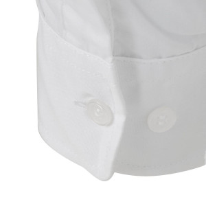 Camisa unisex blanca de manga larga Uniform Works - Talla S - Chef Works - Fourniresto