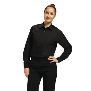 Camisa de vestir unisex negra - Talla XL - Chef Works - Fourniresto