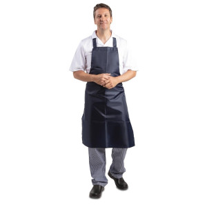 Waterproof Blue Bib Apron 1016 X 711 Mm - Whites Chefs Clothing - Fourniresto