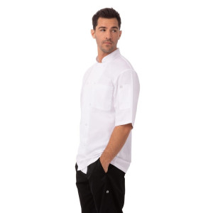 Chaqueta de cocina unisex blanca Montreal Cool Vent - Talla L - Chef Works - Fourniresto