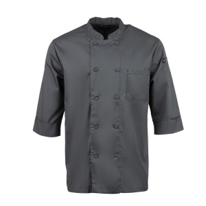 Chaqueta de cocina unisex gris - Talla L - Chef Works - Fourniresto