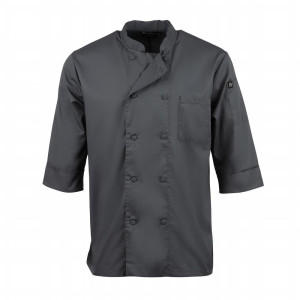 Chaqueta de cocina unisex gris - Talla L - Chef Works - Fourniresto