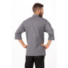 Chaqueta de cocina unisex gris - Talla L - Chef Works - Fourniresto