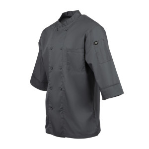 Chaqueta de cocina unisex gris - Talla M - Chef Works - Fourniresto