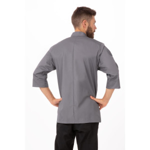 Chaqueta de cocina unisex gris - Talla M - Chef Works - Fourniresto