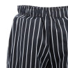 Pantalón de cocina unisex a rayas en negro y blanco - Talla L - Chef Works - Fourniresto