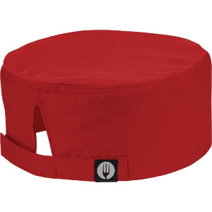 Gorro de cocina Cool Vent rojo - Talla única - Chef Works - Fourniresto