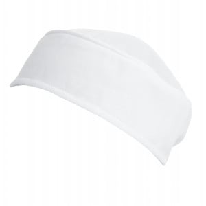 Total White Kitchen Skull Cap - Chef Works - Fourniresto