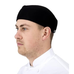 Gorro de cocina negro total Vent - Chef Works - Fourniresto