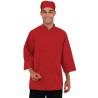 Chaqueta de cocina unisex roja - Talla L - Chef Works - Fourniresto