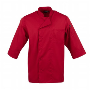 Chaqueta de cocina unisex roja - Talla L - Chef Works - Fourniresto