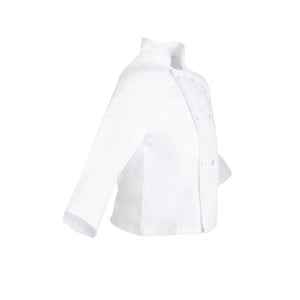 Chaqueta de cocina blanca para niño - Talla S/M 5/7 años - Ropa de chef blanca - Fourniresto