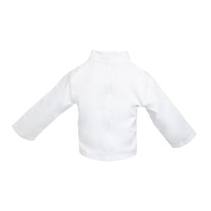 Chaqueta de cocina blanca para niño - Talla S/M 5/7 años - Ropa de chef blanca - Fourniresto