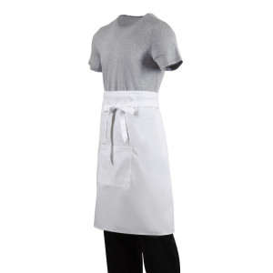 Delantal de camarero estándar blanco 1000 x 700 mm - Ropa de chef Whites - Fourniresto