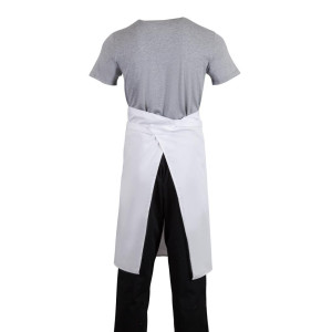 Delantal de camarero estándar blanco 1000 x 700 mm - Ropa de chef Whites - Fourniresto