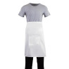 Delantal de camarero estándar blanco 1000 x 700 mm - Ropa de chef Whites - Fourniresto