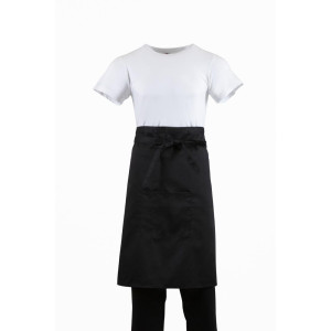 Tablier De Serveur Standard Noir 1000 X 700 Mm - Whites Chefs Clothing - Fourniresto