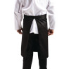 Delantal de camarero estándar negro 1000 x 700 mm - Whites Chefs Clothing - Fourniresto