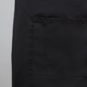 Delantal de camarero estándar negro 1000 x 700 mm - Whites Chefs Clothing - Fourniresto