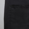 Delantal de camarero estándar negro 1000 x 700 mm - Whites Chefs Clothing - Fourniresto