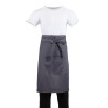 Delantal de camarero gris antracita de polialgodón 1000 x 700 mm - Whites Chefs Clothing - Fourniresto