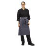 Delantal de camarero gris antracita de polialgodón 1000 x 700 mm - Whites Chefs Clothing - Fourniresto