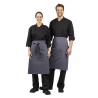 Delantal de camarero gris antracita de polialgodón 1000 x 700 mm - Whites Chefs Clothing - Fourniresto