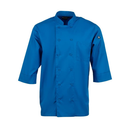 Chaqueta de cocina unisex azul - Talla L - Chef Works - Fourniresto