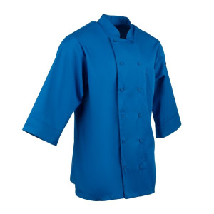 Chaqueta de cocina unisex azul - Talla L - Chef Works - Fourniresto