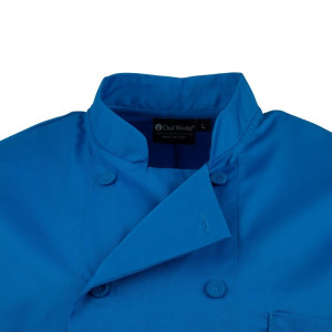 Chaqueta de cocina unisex azul - Talla M - Chef Works - Fourniresto