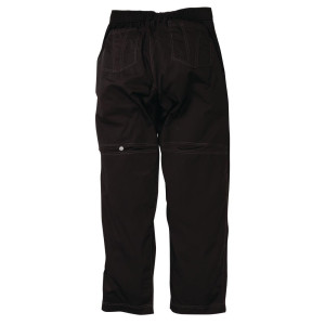 Pantalón de cocina unisex Baggy negro - Talla L - Chef Works - Fourniresto