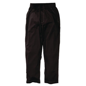 Pantalón de cocina unisex Baggy negro - Talla L - Chef Works - Fourniresto