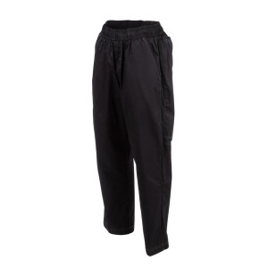 Pantalón de cocina unisex Baggy negro - Talla L - Chef Works - Fourniresto