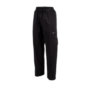 Pantalón de cocina unisex Fit Cargo Negro - Talla L - Chef Works - Fourniresto