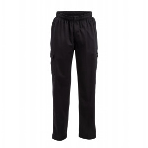 Pantalón de cocina unisex Fit Cargo Negro - Talla M - Chef Works - Fourniresto