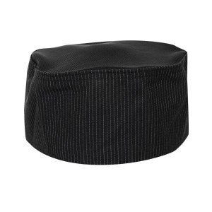 Gorro de cocina Cool Vent a rayas finas blancas - Talla única - Chef Works - Fourniresto