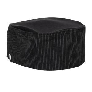 Gorro de cocina Cool Vent a rayas finas blancas - Talla única - Chef Works - Fourniresto