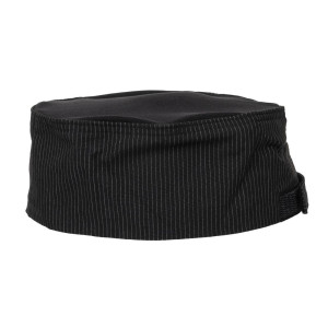 Gorro de cocina Cool Vent a rayas finas blancas - Talla única - Chef Works - Fourniresto