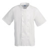 Chaqueta de cocina blanca de manga corta Boston - Talla L - Whites Chefs Clothing - Fourniresto